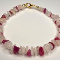 Bracciale Artigianale Quarzo Ialino e Crepitante