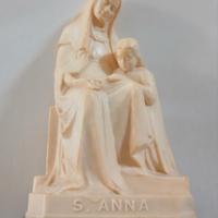 Statua S. Anna con Maria Bambina - Vintage 