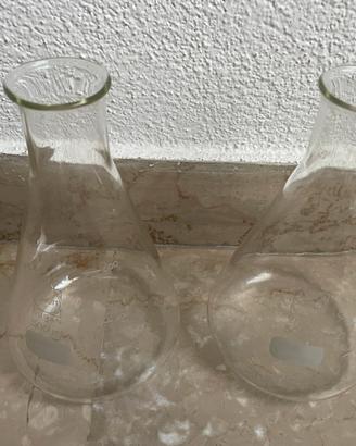 2 VASI DA LABORATORIO SCHOTT DURAN 500ml