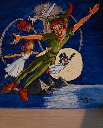 quadretto per cameretta bambini su compensato misu