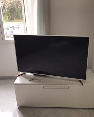 Coppia mobili da sala bianco/rovere