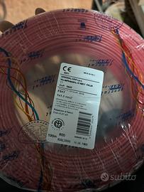 Cavo unipolare ROSSO da 1,5 mm per 100 mt