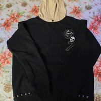 felpa sisley con cappuccio 