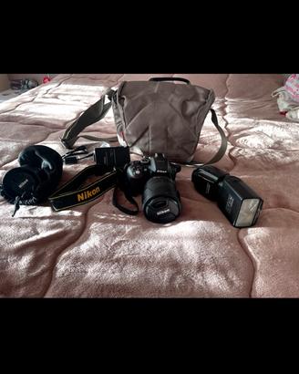 Nikon reflex macchina fotografica obiettivo flash