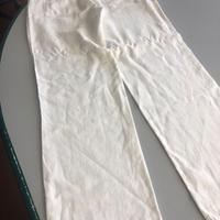 PANTALONI DA UOMO DI LINO DI COLORE BIANCO
