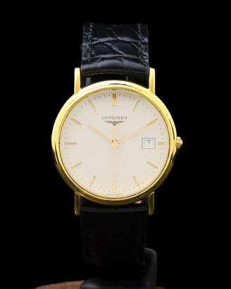 Longines Date 18 kt gold 34mm cal L 156.4 serviced