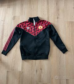 Adidas x manchester united felpa con zip taglia M