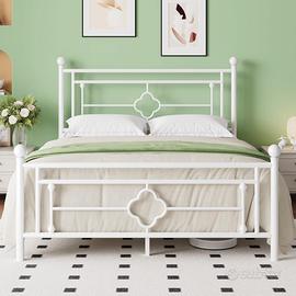 Struttura Letto in Metallo 140x200 cm, Letto