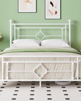 Struttura Letto in Metallo 140x200 cm, Letto