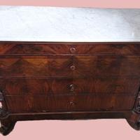 Camera da letto in radica e marmo '800