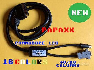 Scart rgb 40/80 colonne a 16 colori -commodore 128