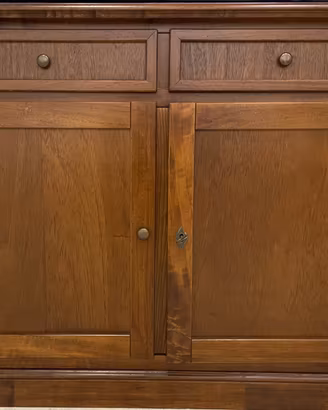 Credenza stile arte povera tinta noce