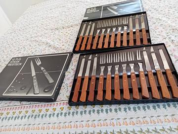 set posate per carne