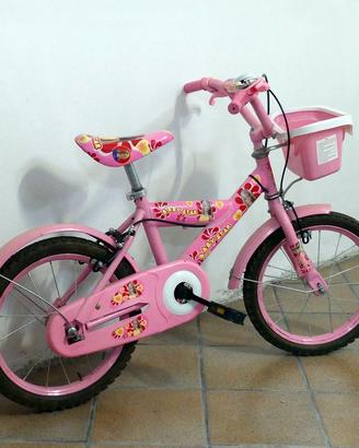 Bicicletta bambina Baby Star rosa 16" con cestello