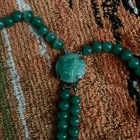 Collana in giada verde