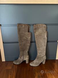 Stivali alti max Mara originali in Nabuc, tg 38