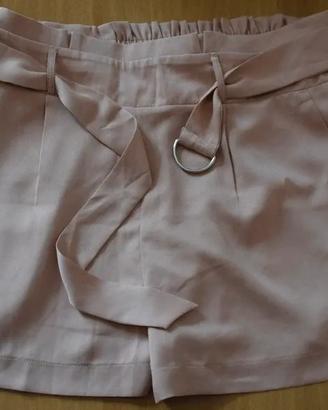 Pantaloncini rosa chiaro con cintura - Terranova