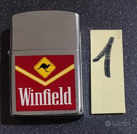 Accendino lighter Winfield in acciaio combustibile