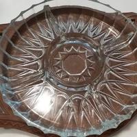 Antipastiera vintage vetro + vassoio legno