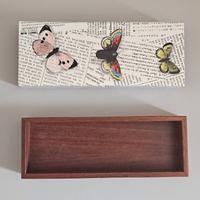 Scatola Fornasetti - Farfalle e testo - Nuova