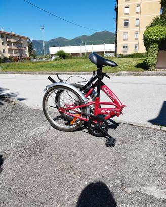 Bici rossa per adulti sport