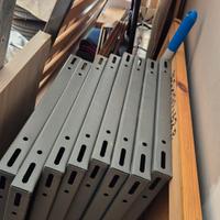 solo 2 ripiani metallo 120x40