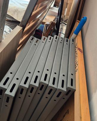 solo 2 ripiani metallo 120x40