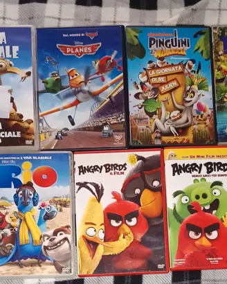 Lotto 10 DVD cartoni animati film d'animazione per