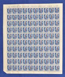 Francobolli "Fogli Interi" R.S.I. 1944