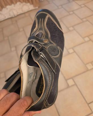 Scarpe Pollini Uomo Pelle Nero Oro