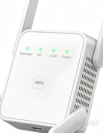Amplificatore Wi-Fi, 1200Mbps WiFi Extender Dual B
