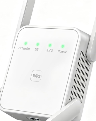 Amplificatore Wi-Fi, 1200Mbps WiFi Extender Dual B