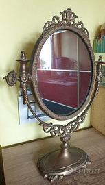 SPECCHIO IN OTTONE VINTAGE ANNI 50