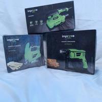 SET TRIS IMPROVE TRAPANO - LEVIGATRICE - SEGHETTO 