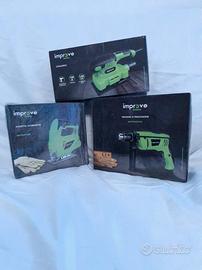 SET TRIS IMPROVE TRAPANO - LEVIGATRICE - SEGHETTO 