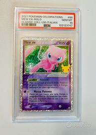 Carta pokemon Mew ex gran festa psa 10 ita