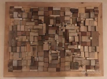 Qudro mosaico in legno e/o diffusore acustico 3D
