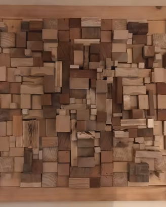 Qudro mosaico in legno e/o diffusore acustico 3D