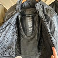 Tuta da Moto “Giudici” Nera in Pelle Nera