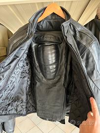 Tuta da Moto “Giudici” Nera in Pelle Nera