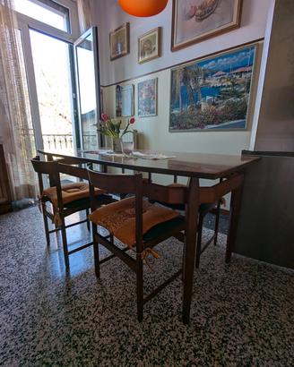 tavolo della cucina con 6 sedie