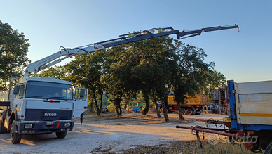 Iveco 190-42 con gru e ribaltabile