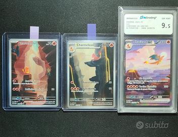 Lotto Carte Pokémon 151 - Charizard Charmander Ita