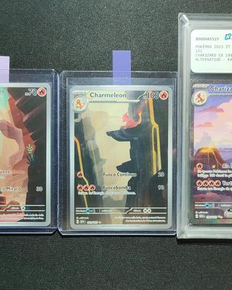 Lotto Carte Pokémon 151 - Charizard Charmander Ita