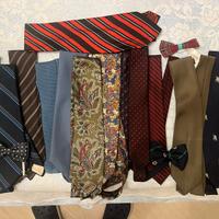 Lotto cravatte vintage ed eleganti (con papillon)