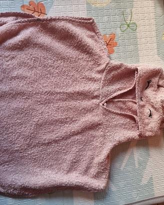 Asciugamano neonata BAMBOOM+ con orecchie 