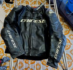 Dainese giacca da moto in pelle tg.52