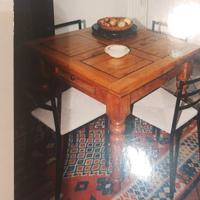 Tavolo a tiro Romagnolo in legno di olmo/ciliegio