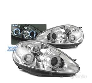 FARI OCCHI ANGEL FIAT GRANDE PUNTO 05-08 CROMATI