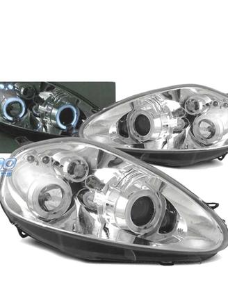 FARI OCCHI ANGEL FIAT GRANDE PUNTO 05-08 CROMATI